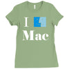 apple macintosh computer Ladies Fitted T-Shirt