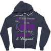 i love someone with pancreatic cancer to the moon &amp; back to infinity Zipper Hoodie