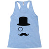 moustache gentleman Racerback Tank
