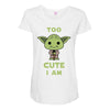too cute i am Maternity Scoop Neck T-shirt