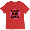 strong than cancer V-Neck Tee