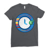 clock Ladies Fitted T-Shirt
