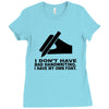 i have my own font Ladies Fitted T-Shirt