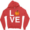 love pumpkin Zipper Hoodie