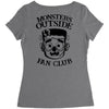 monsters outside fan club back Women's Triblend Scoop T-shirt