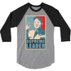 Supreme Leader Un, Kim Jong Un Parody 3/4 Sleeve Shirt
