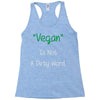 not a dirty word Racerback Tank