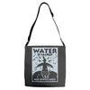 water is sacred no pipelines Adjustable Strap Totes
