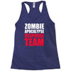 zombie apocalypse response Racerback Tank
