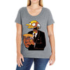 burns vs trump Ladies Curvy T-Shirt