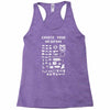 choose your weapon gamers Racerback Tank