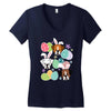 easter boxer Women's V-Neck T-Shirt