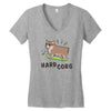 hard corg Women's V-Neck T-Shirt