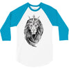 lion with crown 3/4 Sleeve Shirt