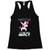 Unicorns are Born in March Dabbing Racerback Tank