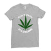 don't panic it's organic   marijuana Ladies Fitted T-Shirt