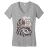 what color is this cat Women's V-Neck T-Shirt