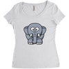kids elephant Women's Triblend Scoop T-shirt