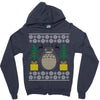 totoro ugly christmas Zipper Hoodie