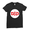black red Ladies Fitted T-Shirt