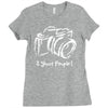 camera photographer Ladies Fitted T-Shirt
