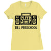 no sleep till preschool Ladies Fitted T-Shirt