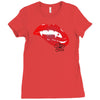 bite me Ladies Fitted T-Shirt