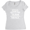 official drinking team 'merica Women's Triblend Scoop T-shirt