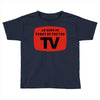 as seen in front of the the tv Toddler T-shirt