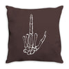 skeleton hand Throw Pillow