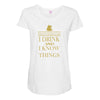 i drink Maternity Scoop Neck T-shirt