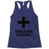 orgasm donor (2) Racerback Tank