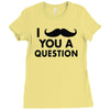 i mustache you a question Ladies Fitted T-Shirt