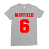 baker mayfield new jersey number Ladies Fitted T-Shirt