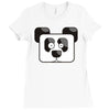 panda pixel Ladies Fitted T-Shirt