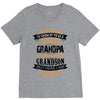 Super Cool Grandpa Of A Freaking Awesome Grandson V-Neck Tee