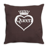 funny  queen of everything gift bride honeymoon hen night fashion fema Throw Pillow