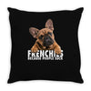 frenchies Throw Pillow