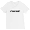 clients think i'm working web site design funny computer nerd geek shi V-Neck Tee