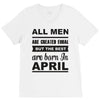 all men are created equal april V-Neck Tee