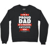 proud dad son Crewneck Sweatshirt