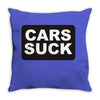 cars suck Throw Pillow