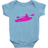 kayak chick Baby Bodysuit