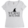 you shall not pass Women's Triblend Scoop T-shirt