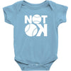 not ok baseball Baby Onesie