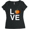 love pumpkin Women's Triblend Scoop T-shirt