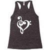 musik notes Racerback Tank