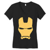iron man mask avengers marvel comics gift Women's V-Neck T-Shirt