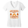 camping Women's V-Neck T-Shirt