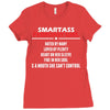 Smartass February Girl Ladies Fitted T-Shirt